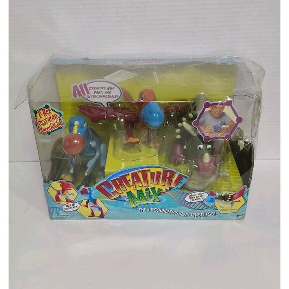 MGA Entertainment CREATURE MIX  T-Rex, Triceratops, Pterodactyl RARE NEW - Picture 10 of 15